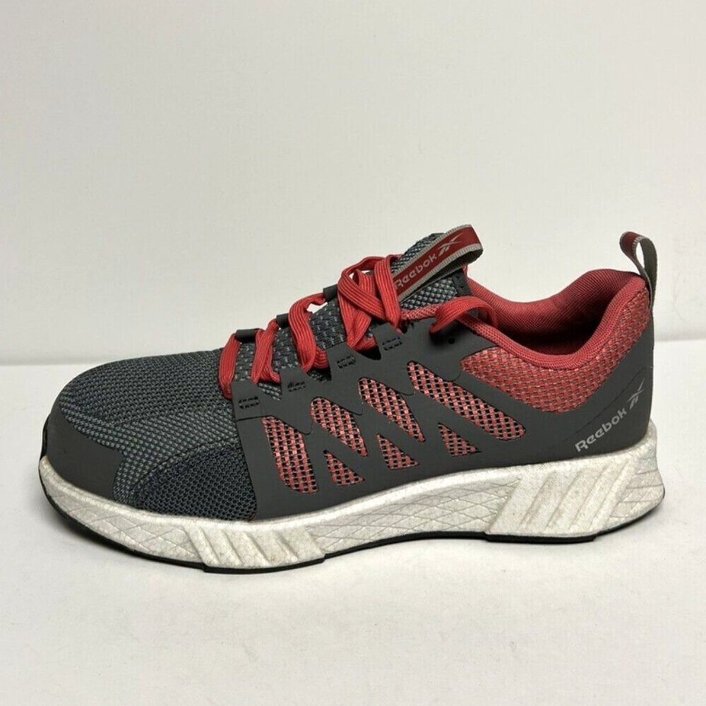 Reebok Womens Fusion Flexweave Work Sneaker Gray Size 10 M